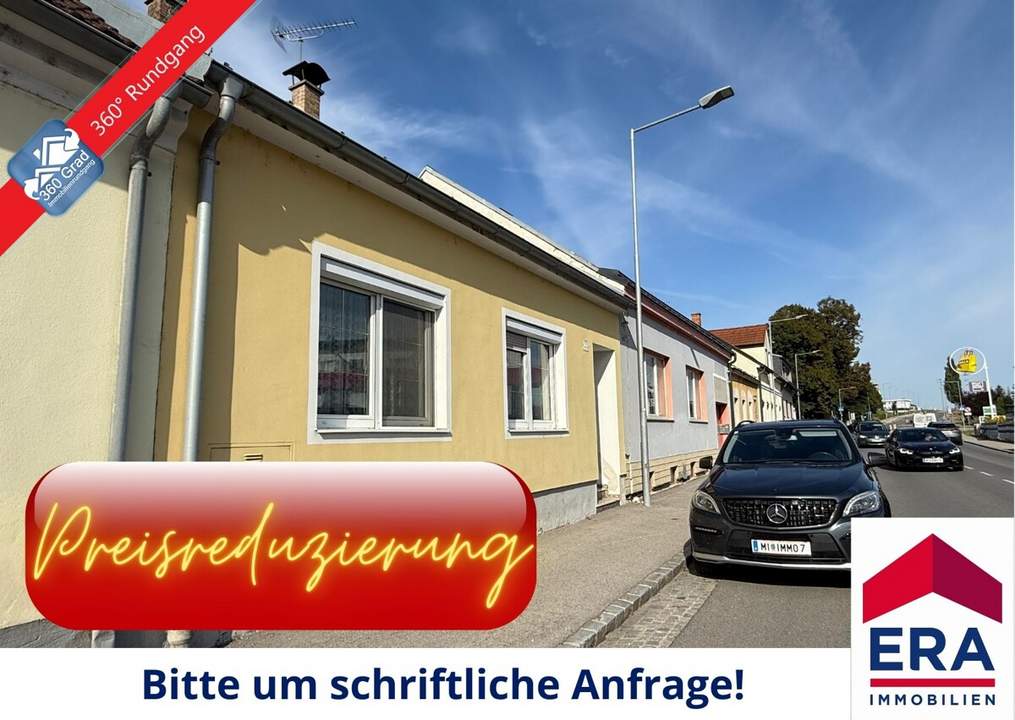 PREISREDUZIERUNG: Mistelbach - Einfamilienhaus mit uneinsehbarem Innenhof, Stadl und Nebenräumen!