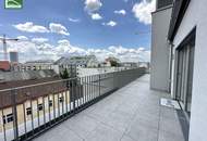 Traumhafte Erstbezugs-Maisonette mit Galerie, großer Terrasse und Weitblick nahe Kagraner Platz! Hochmoderne Ausstattung und Küche inkludiert!