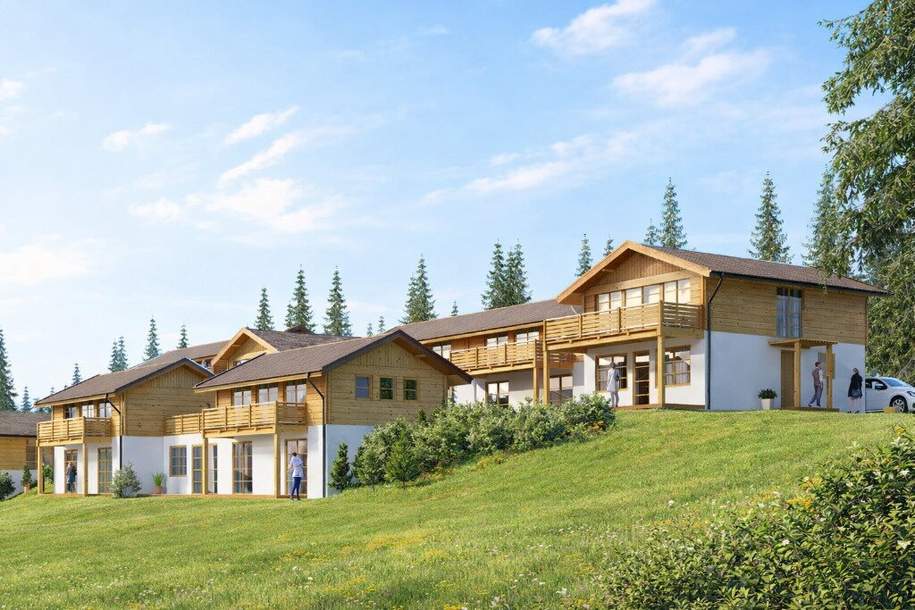 FERIENIMMOBILIE / ANLAGE / Kärnten - Hochrindl! Traumhafte Chalets mit herrlichem Blick über das Kärntner Land., Gewerbeobjekt-kauf, 489.000,€, 9571 Feldkirchen
