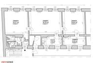 3,5-Zimmer Büro-Fläche in der Burggasse im 2. OG ohne Lift - KFZ-Abstellplatz optional