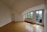 Klimatisierte, großzügige 2-Zimmer-Dachgeschosswohnung mit herrlichem Blick ins Grüne!