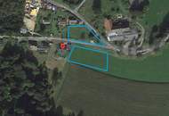 3 Baugründe mit Ausblick in Innerschlag/Zwettl an der Rodl. Idyllische Lage !!! 2 x 613 m2 uns 1121 m2