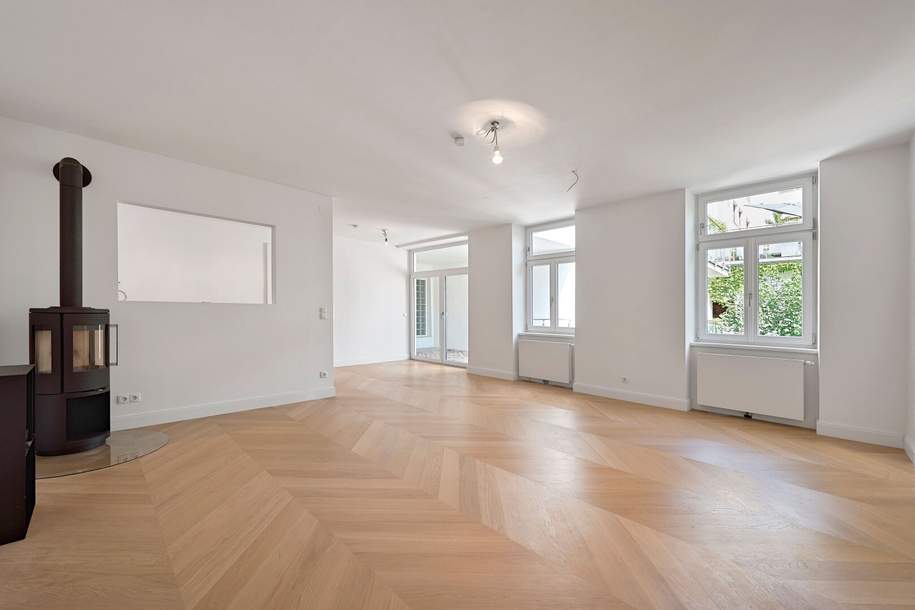 Stilvolle Altbauwohnung mit herrlicher Terrasse &amp; Loggia – in Toplage direkt beim Naschmarkt, Wohnung-kauf, 690.000,€, 1050 Wien 5., Margareten