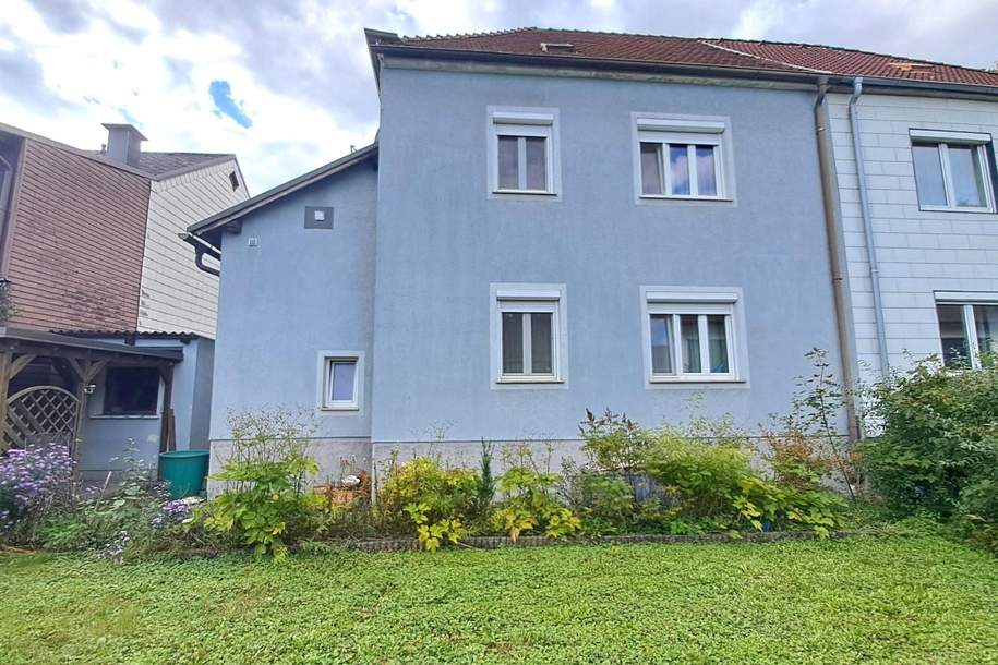 Haushälfte in ruhiger Sackgasse mit Garten und Garage, Haus-kauf, 239.000,€, 3300 Amstetten