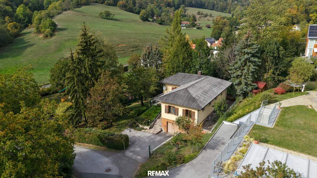 Bungalow mit großem Potenzial in sonniger Grünlage in Stattegg – Ortsteil Hub