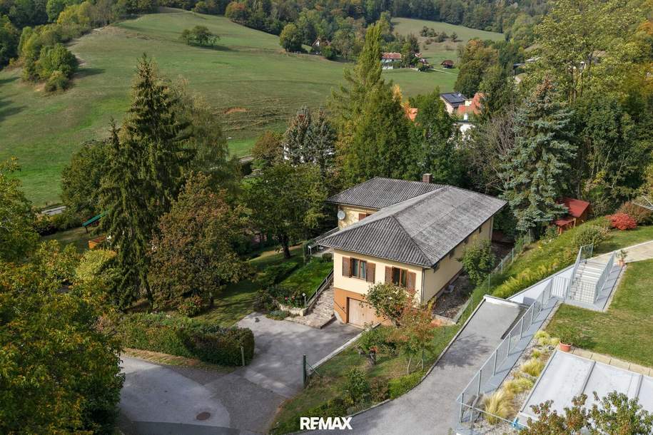 Bungalow mit großem Potenzial in sonniger Grünlage in Stattegg – Ortsteil Hub, Haus-kauf, 355.000,€, 8046 Graz(Stadt)