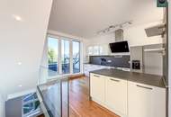 Provisionsfrei: Klimatisierte Dachgeschoss Maisonette mit 2 Terrassen und Kamin nahe Uno City!