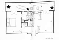 2-Zimmerwohnung mit wunderschöner 22m²-Sonnenterrasse