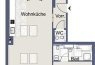 2 Zimmer Wohnung mit Terrasse