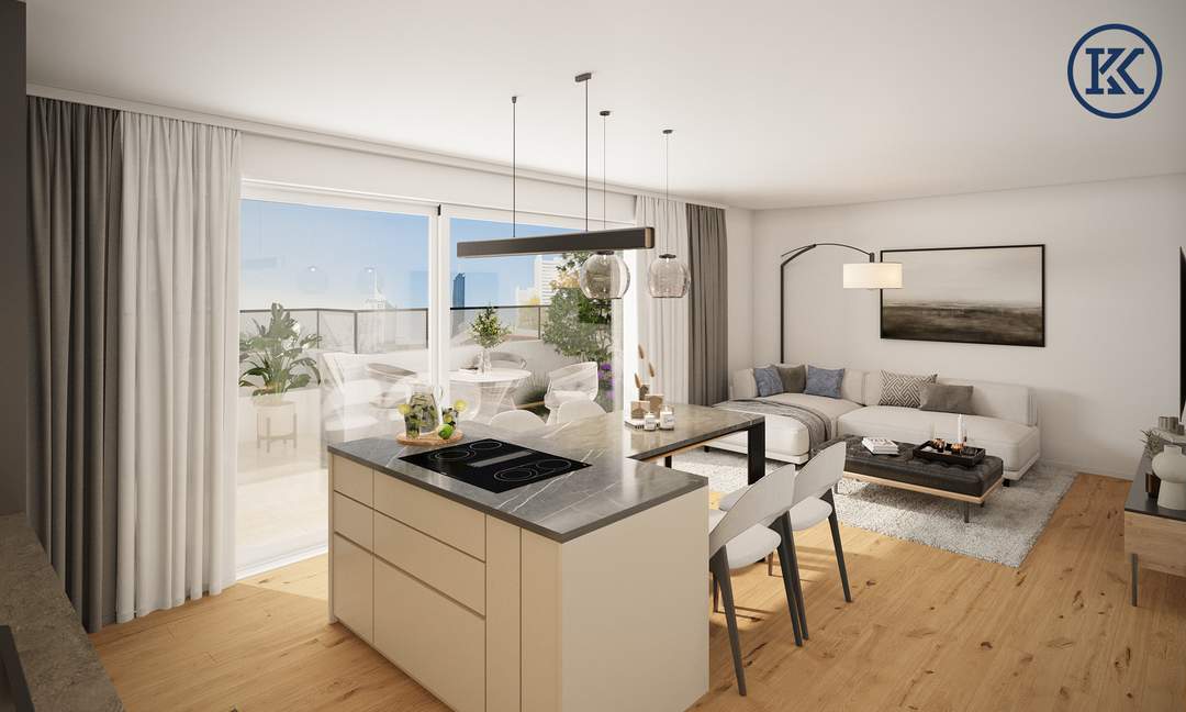 Dachgeschosswohnung in Top Lage, nahe Uno City