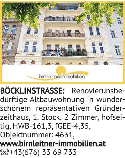 BÖCKLINSTRASSE: Reno vie runs be -