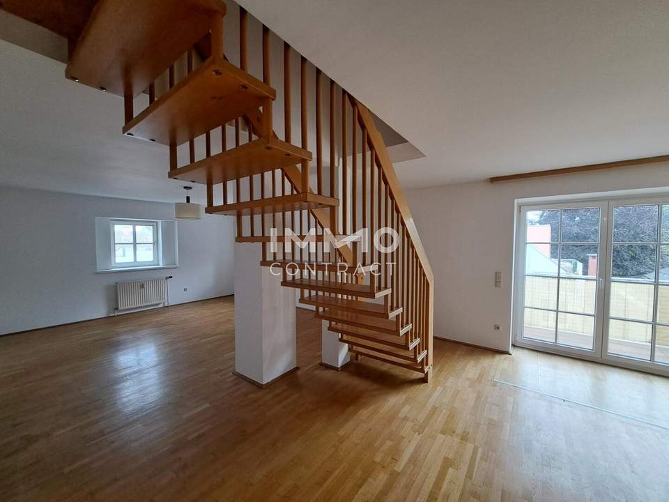3 Zimmer Maisonettenwohnung mit 2 Balkonen am Stadtplatz 16 ab sofort zu vermieten, Top 14