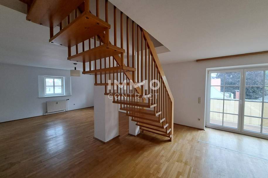 3 Zimmer Maisonettenwohnung mit 2 Balkonen am Stadtplatz 16 ab sofort zu vermieten, Top 14, Wohnung-miete, 945,00,€, 4600 Wels(Stadt)