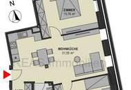 Erstbezug: Dachgeschoss - Apartment (klimatisiert) inkl. Einbauküche und hochwertiger Ausstattung im Trendbezirk Ottakring!