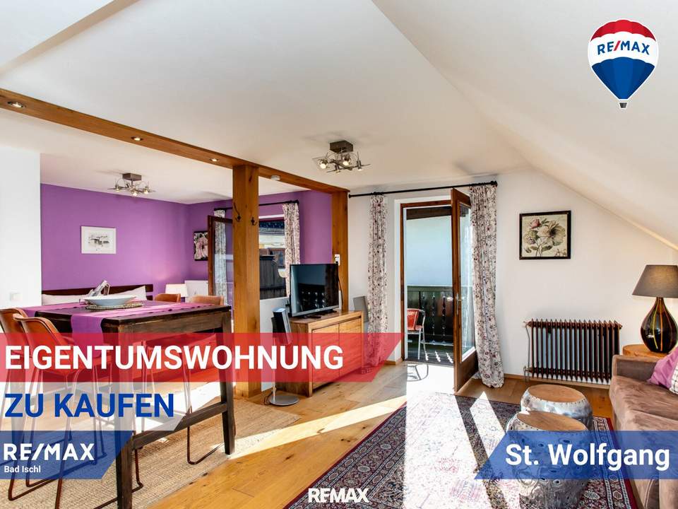 Vollmöblierte Garconnière mit Balkon in St. Wolfgang im Salzkammergut – perfekt als Zweitwohnsitz oder zur touristischen Vermietung