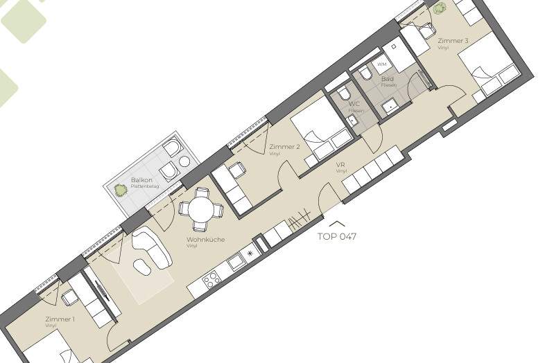 NEU, MODERN, ZENTRAL, Wohnung-miete, 1.285,98,€, 4020 Linz(Stadt)