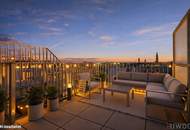 DACHTERRASSE mit spektakulärem Fernblick | DG-Maisonette Nähe Alte Donau | Erstbezug | Teils hofseitig | Fernwärme | TG-Stellplatz optional | Ideal für Anleger oder Eigennutzer | Nachhaltiges Projekt
