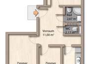 Befristet vermietete 3-Zimmer-Anlegerwohnung nahe Erholungsgebiet Wienerberg