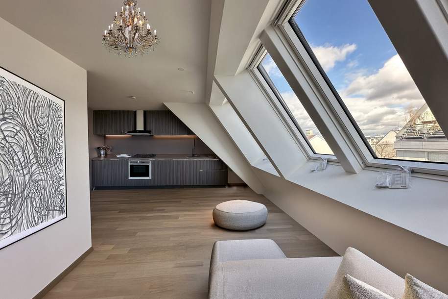 Modernes Neubau-Penthouse am Kutschkermarkt – Erdwärme, Fußbodenheizung &amp; großzügige Dachterrasse! Garagenstellplatz, Wohnung-kauf, 799.000,€, 1180 Wien 18., Währing