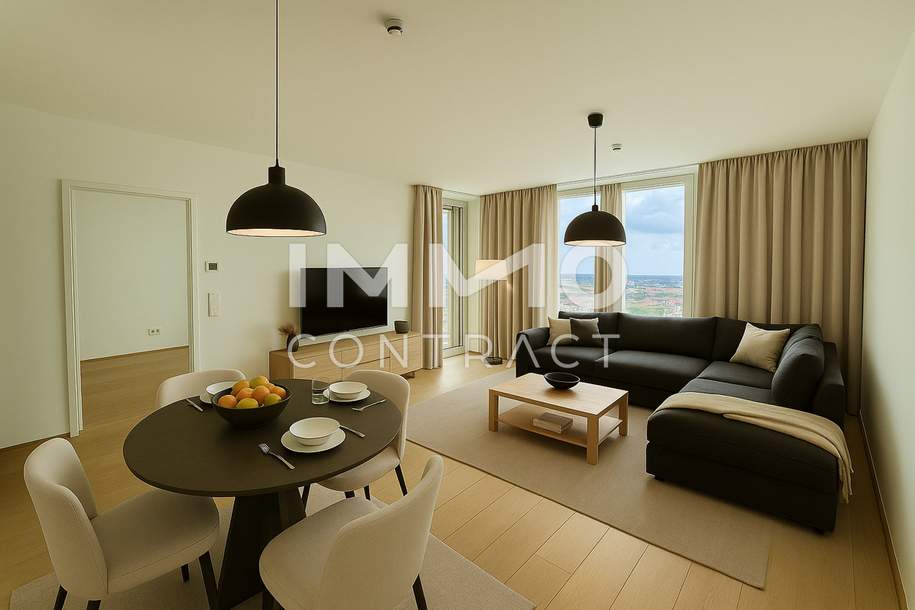 Erstbezug Stadtwohnung mit herrlichem Weitblick! PROVISIONSFREI!, Wohnung-kauf, 489.000,€, 1220 Wien 22., Donaustadt