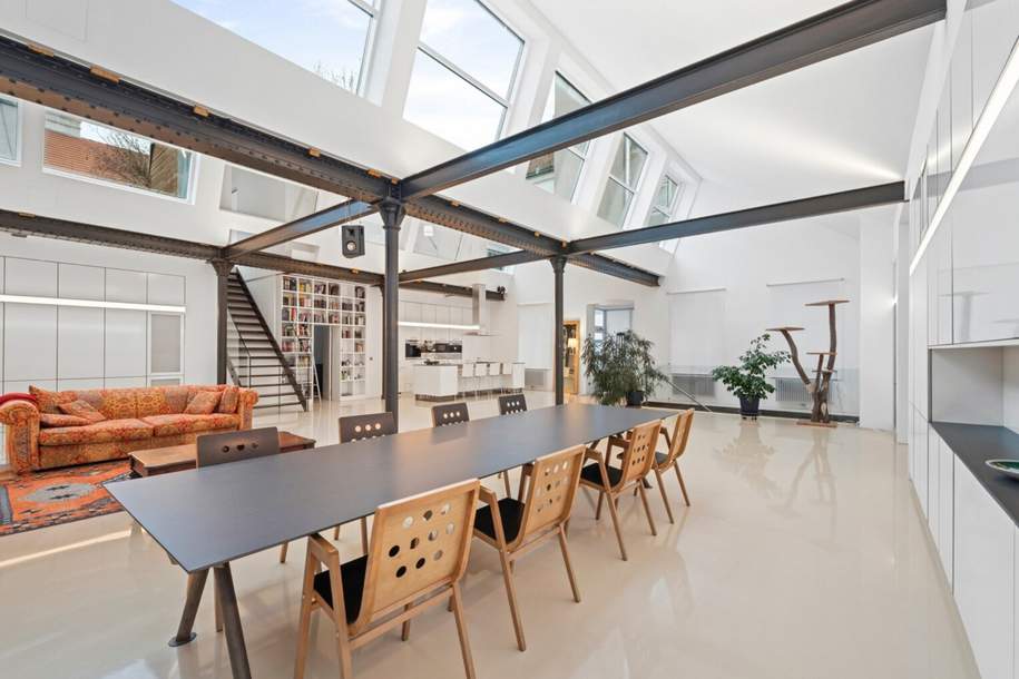 Urban Living Deluxe - 5-Zimmer Atelierwohnung im New York Loft-Stil mit Weinkeller, Terrasse &amp; Garage, Wohnung-kauf, 2.595.000,€, 1060 Wien 6., Mariahilf