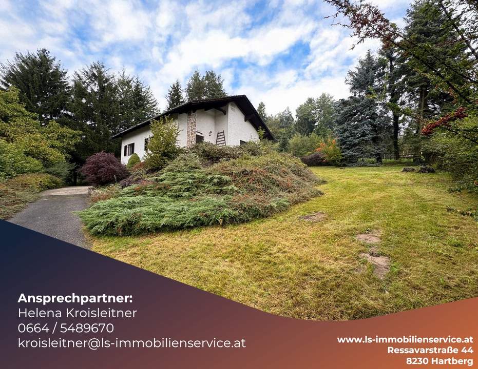 Alleinlage – sehr gepflegtes Haus mit Feriencharakter und Ausbaupotenzial zwischen Graz und Wien