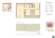 Dachgeschoß-Maisonette mit Terrasse &amp; Dachterrasse (ca. 114 m²) – 5 Zimmer nahe Bacherpark