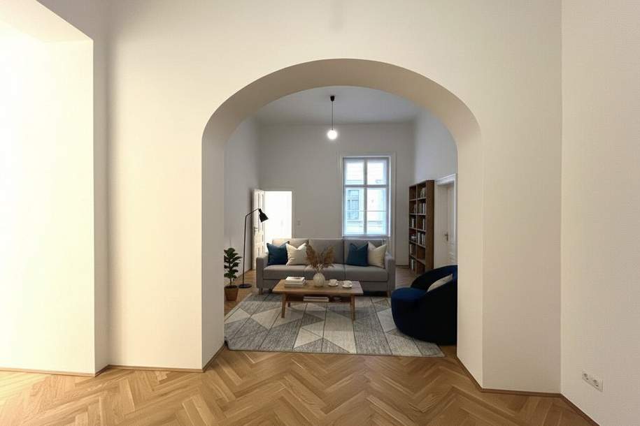 1010, Schottenring! 4-Zimmer Altbauwohnung mit 2 Bädern!, Wohnung-miete, 3.017,62,€, 1010 Wien 1., Innere Stadt