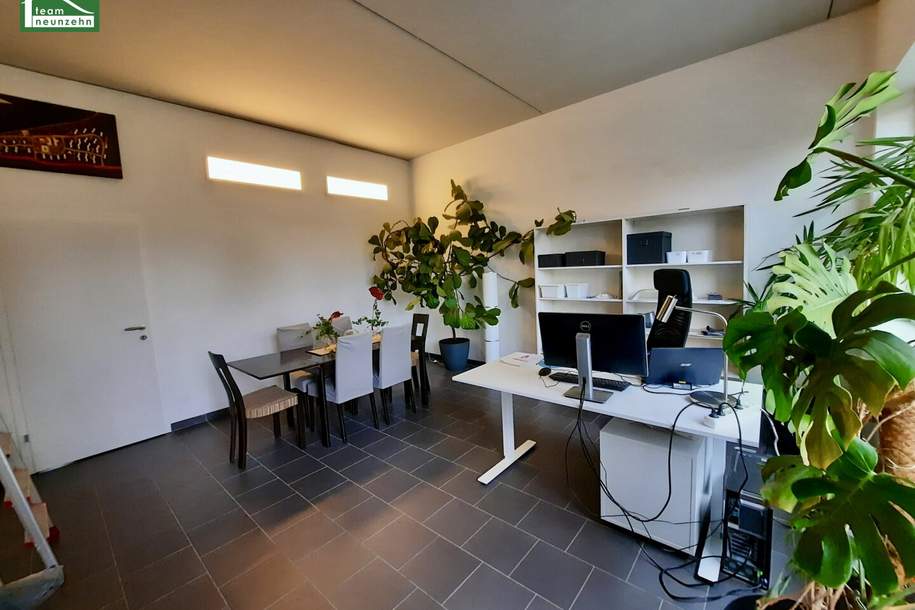 FÜR Gewerbe, Praxis, Büro etc..Ca. 147m² barrierefreie Gewerbefläche im EG mit separatem Eingang & großer Glasfassade in modernem Niederenergiebau aus 2009. Schöner Garten für Privat oder Lagerhalle/Nebengebäude., Gewerbeobjekt-kauf, 2.345.000,€, 1220 Wien 22., Donaustadt