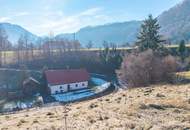 Schöner Ausblick in die Berge - Hanglage !