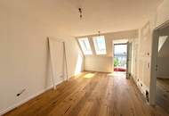 *Summer Special* - Gartenseitige 2 Zi Dachwohnung mit Terrasse und Sauna - Meiselmarkt Nähe