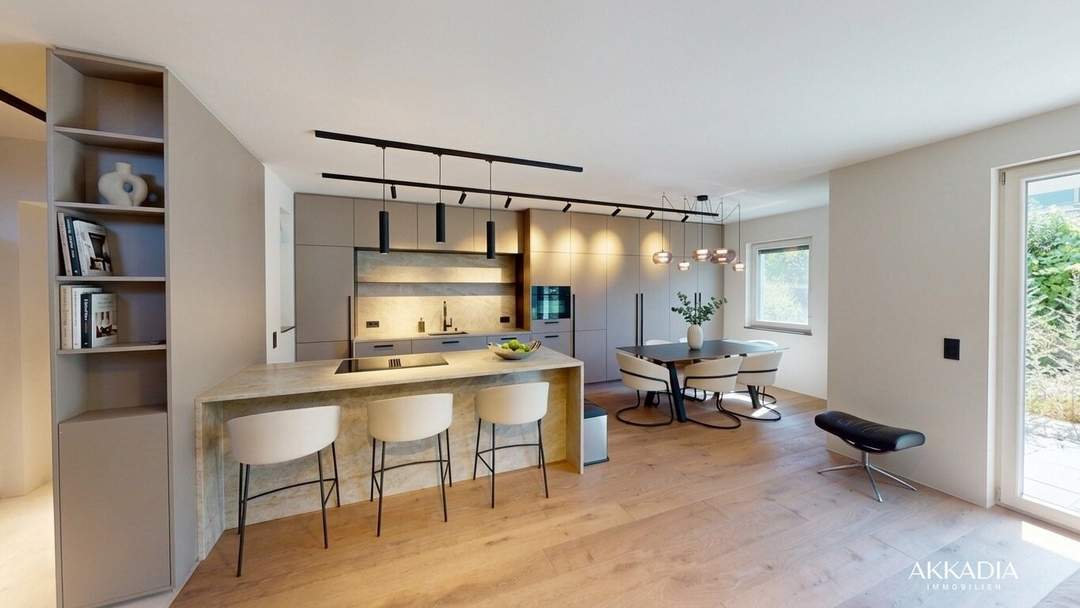 Designer Doppelhaushälfte mit Garten &amp; Dachterrasse