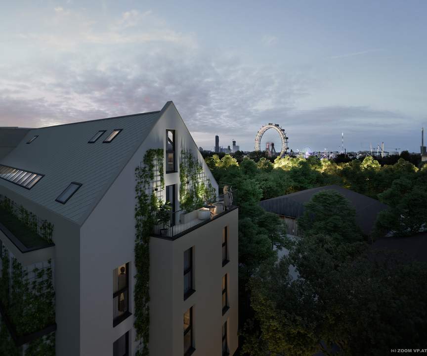 Traumhafte Dachgeschosswohnung | 3 Zimmer | wunderbarem Blick auf das Riesenrad - JOSEPHINE -