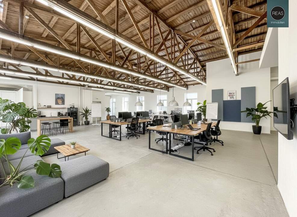 Loft in der Brotfabrik Wien mit toller Raumhöhe & riesiger Terrasse! Stellplatz verfügbar!