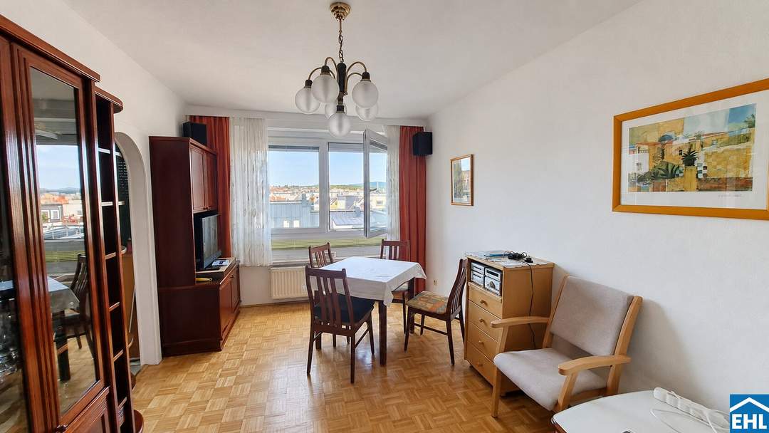2-Zimmer-Wohnung mit Weitblick inkl. PKW-Abstellplatz!