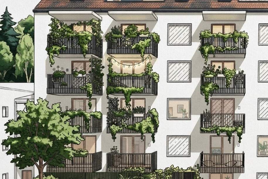 GRAZ - Gries: 38m² Zwei Zimmer-Wohnung + 3,5m² sonniger BALKON im 3.OG - Nähe Augarten, Fluss - Honorarfrei, Wohnung-kauf, 203.256,€, 8055 Graz(Stadt)