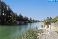 Moderner Sommer-Badebungalow mit direktem Wasserzugang auf Pachtgrund