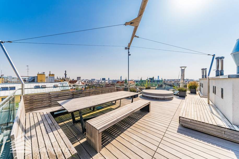 Exklusives 3-Zimmer Penthouse mit Whirlpool, Nähe Nußdorfer Straße, Wohnung-miete, 5.040,24,€, 1090 Wien 9., Alsergrund