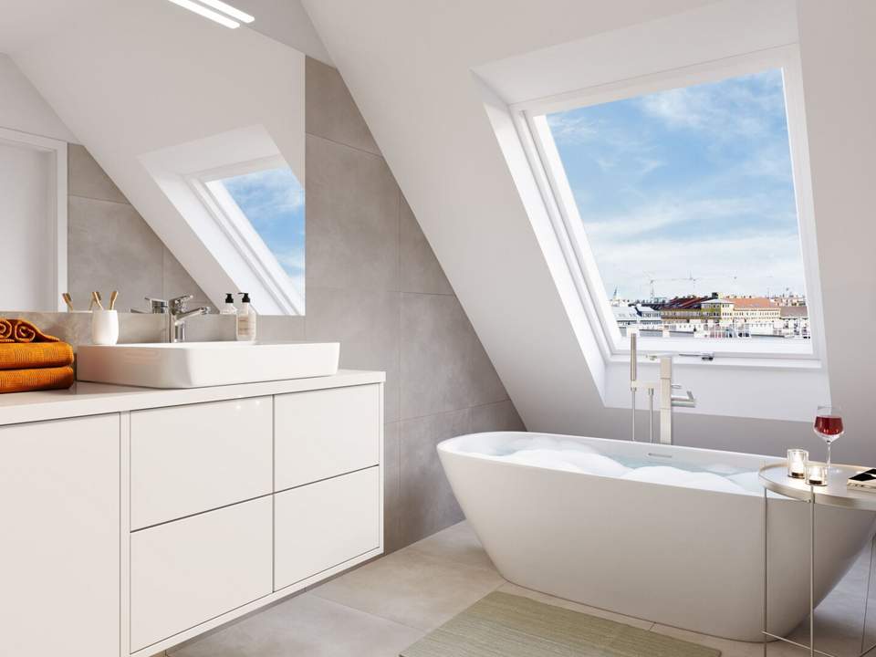 THE ARIK - DG-Wohnung mit Stil – 2 Zimmer mit Loggia &amp; Urbanität