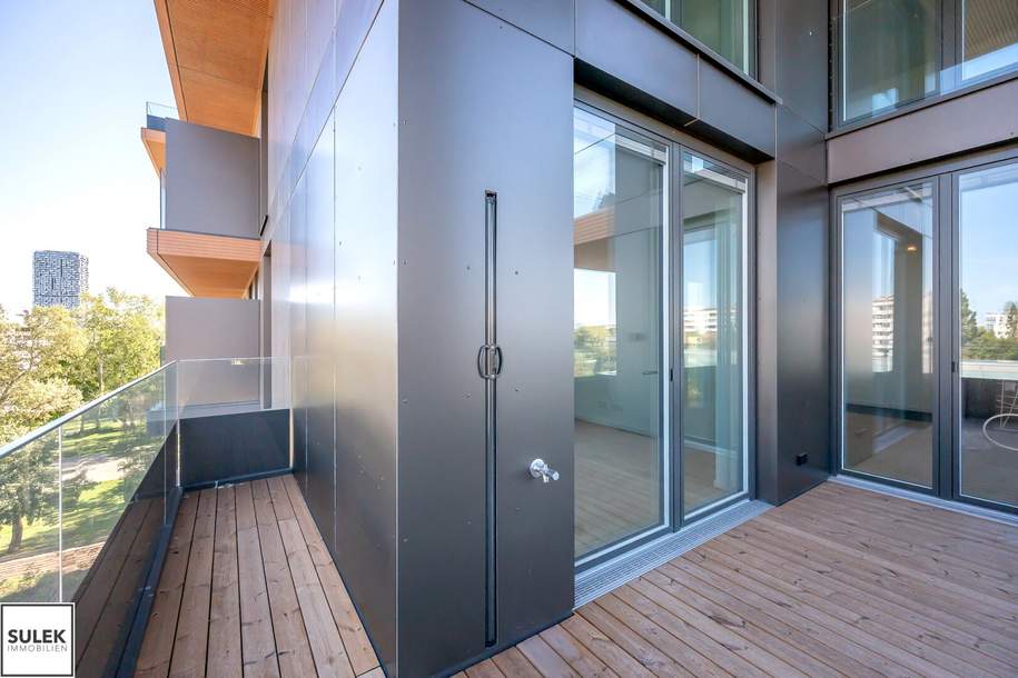 Exklusiv Wohnen im Projekt Grünblick mit U2-Anbindung! 3 Zimmer Erstbezugswohnung inkl. Balkon, Poolnutzung, Fitnessraum, uvm.!, Wohnung-miete, 2.590,00,€, 1020 Wien 2., Leopoldstadt