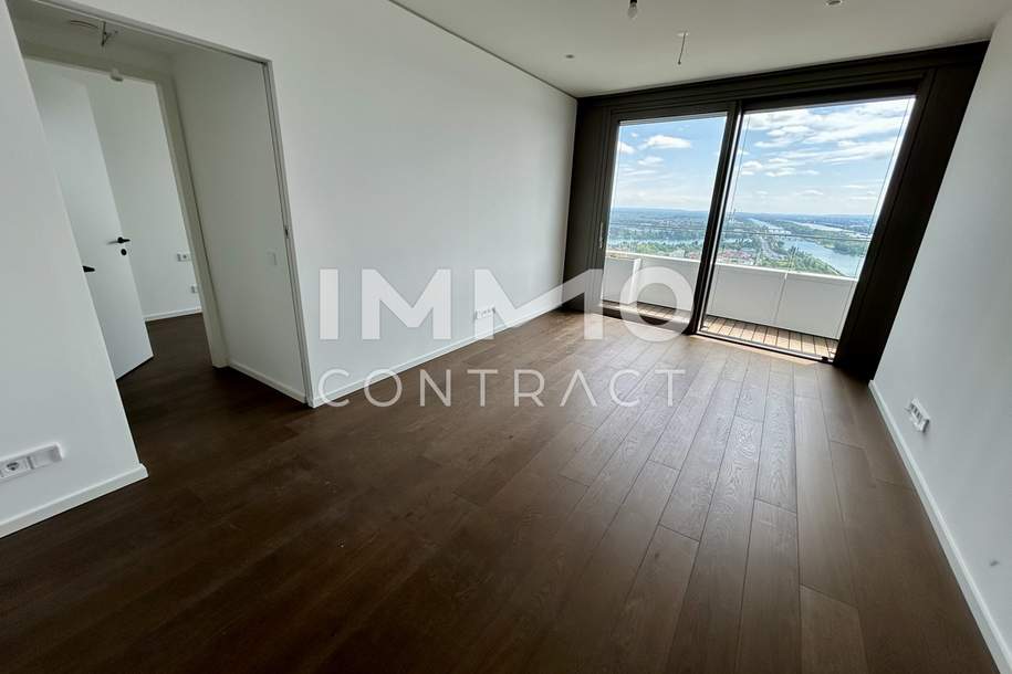 Hoch hinaus! Elegantes 2-Zimmer Apartment im 38. Stock und Blick auf die Alte Donau!, Wohnung-kauf, 760.000,€, 1220 Wien 22., Donaustadt