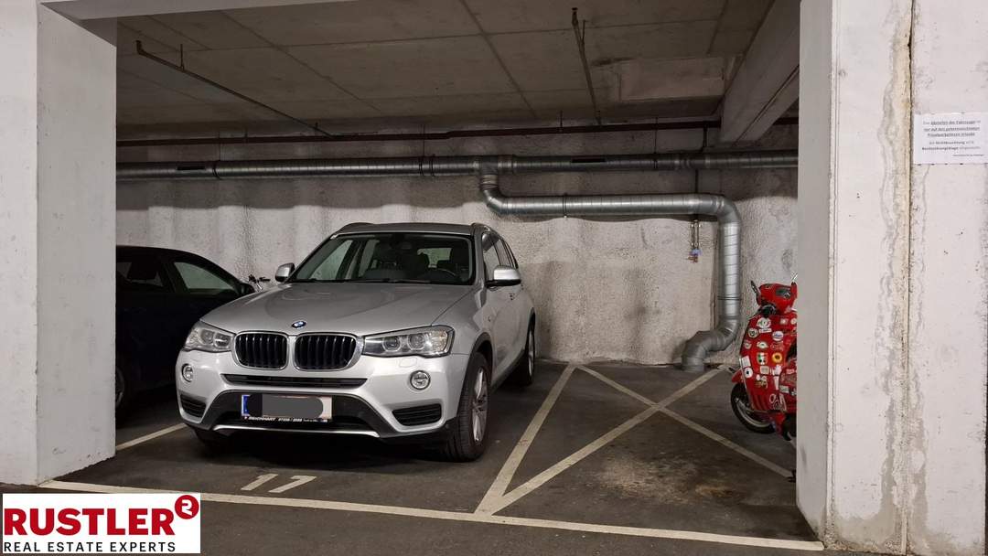 Zentral parken in Linz – Tiefgaragenplatz Schillerstraße