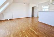 TERRASSENHIT, UNBEFRISTET, 84 m2 Dachgeschoß mit 64 m2 Terrasse, Wohnküche, 2 Zimmer, Wannenbad, Parketten, Fernblick, Holbeingasse