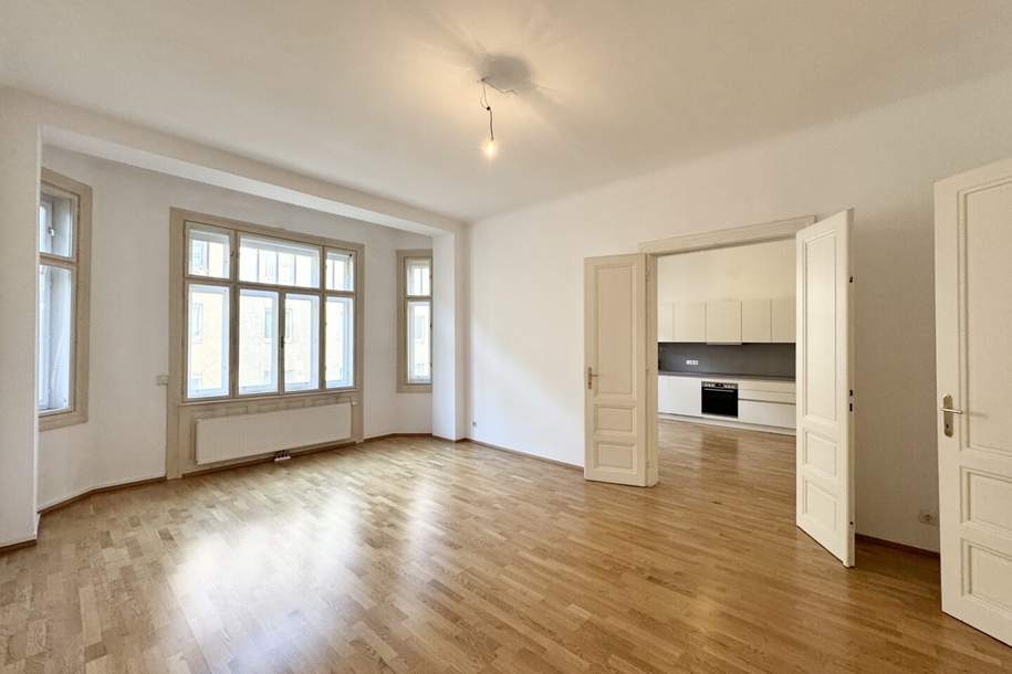 Wunderschöner Stil-Altbau mit Erker! 3 Zimmer plus separate Küche nächst Kunst Haus, Wohnung-miete, 2.435,86,€, 1030 Wien 3., Landstraße