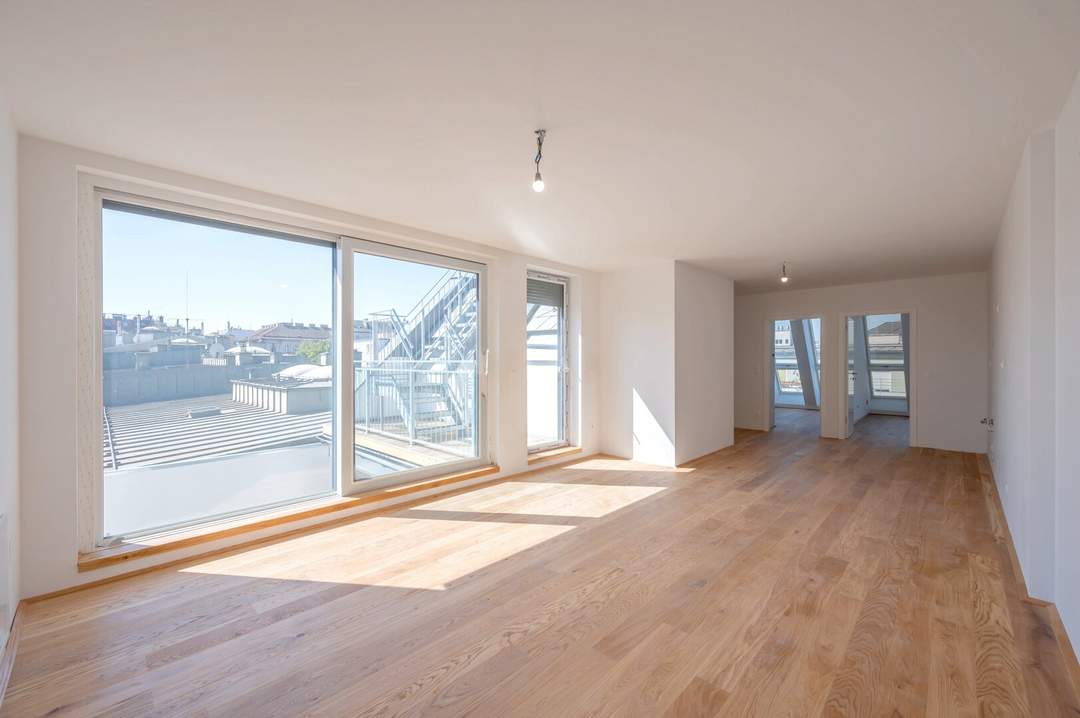 ++FonteFlats++ Fantastischer 4-Zimmer Dachgeschoss-ERSTBEZUG mit tollem Balkon