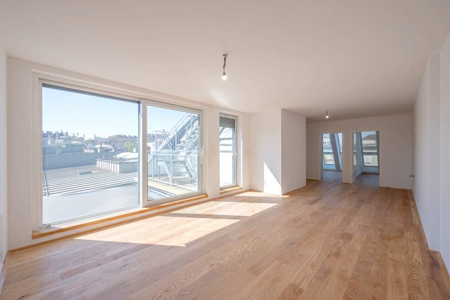 ++FonteFlats++ Fantastischer 4-Zimmer Dachgeschoss-ERSTBEZUG mit tollem Balkon, Wohnung-kauf, 639.000,€, 1100 Wien 10., Favoriten