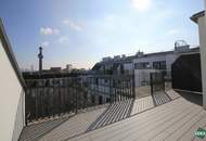 Dachgeschoss-Maisonettewohnung mit zwei Terrassen in ruhiger Innenhoflage