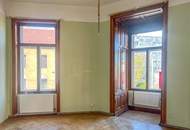 Helle Altbauwohnung mit Erkerzimmer im 18. Bezirk - Renovierungsbedarf mit Potenzial