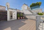 Helle Maisonettewohnung mit großer Dachterrasse in Kaisermühlen