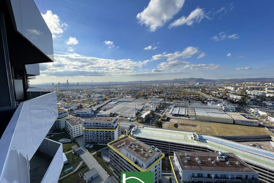 SKYVIEW - Einzigartige Penthouse Wohnung mit atemberaubendem Fernblick - 4 Zimmer mit großzügiger Außenfläche - City Gate - U1 Leopoldau, Wohnung-miete, 2.900,00,€, 1210 Wien 21., Floridsdorf